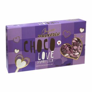 Confetti Maxtris, Linea Party, ChocoLove, Cuori Piccoli Sfumati Lilla