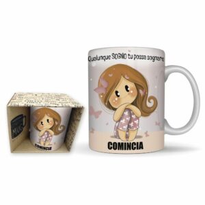 Collezione BUBINE, Tazza in ceramica BUBINA Sogna