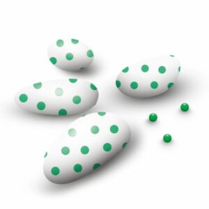 Confetti Papa, al cioccolato con pois verde
