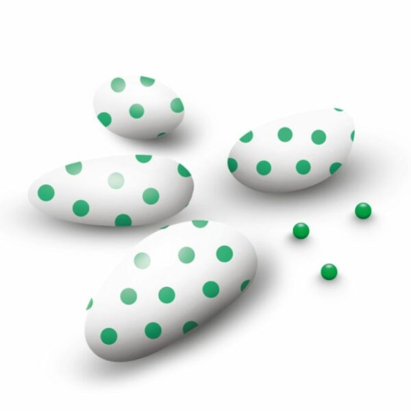 Confetti Papa, al cioccolato con pois verde