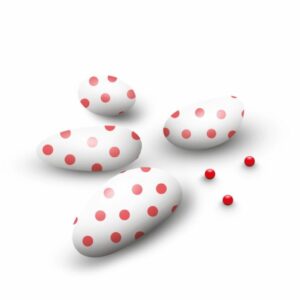 Confetti Papa, al cioccolato con pois rosso