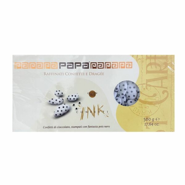 Confetti Papa, al cioccolato con pois nero - immagine 2