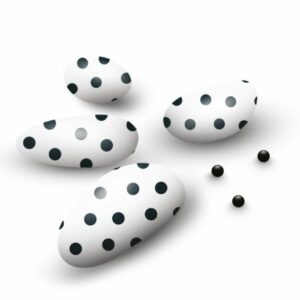 Confetti Papa, al cioccolato con pois nero