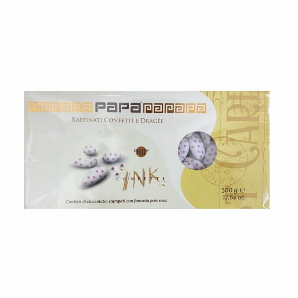Confetti Papa, al cioccolato con pois rosa - immagine 2