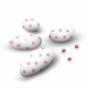 Confetti Papa, al cioccolato con pois rosa