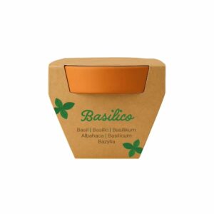 Vasetto in terracotta con torba e SEMI di BASILICO