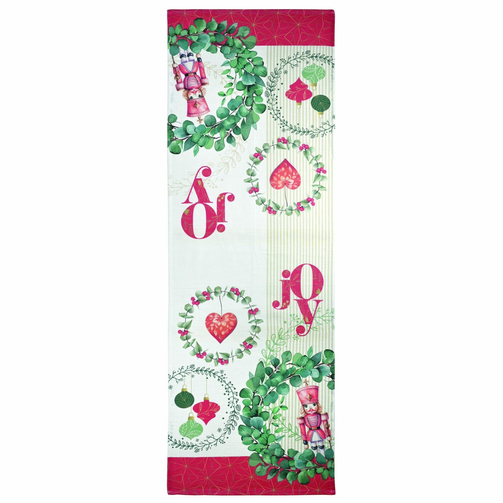 Runner 100% cotone stampa ghirlande