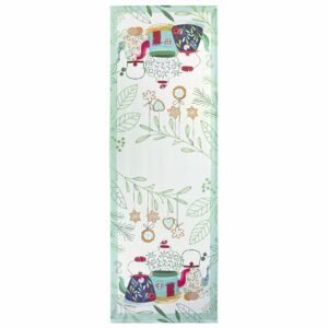 Runner 100% cotone stampato decoro teiere