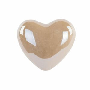 Calamita cuore beige perlato