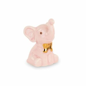 Elefantino in porcellana, rosa 5cm