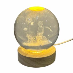 Lampada sferica luminosa Piccolo Principe, 8 cm