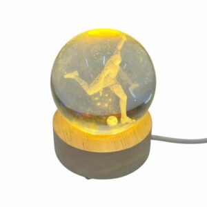 Lampada sferica luminosa Calciatore