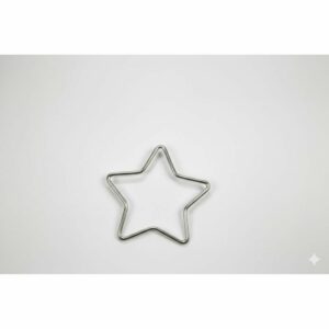 Stella in metallo, argento