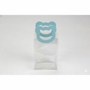 Shopper con manico a orsetto, celeste