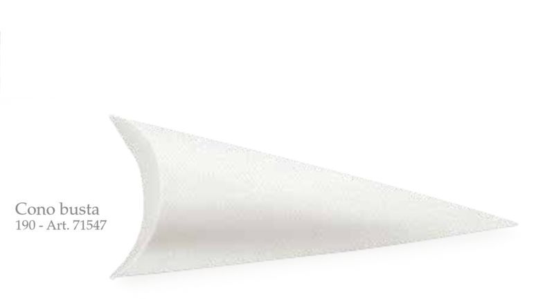 Cono porta confetti lino bianco