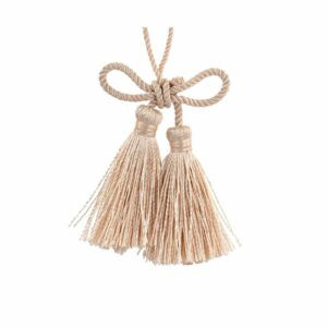 Fiocco in cordoncino con nappina, sabbia