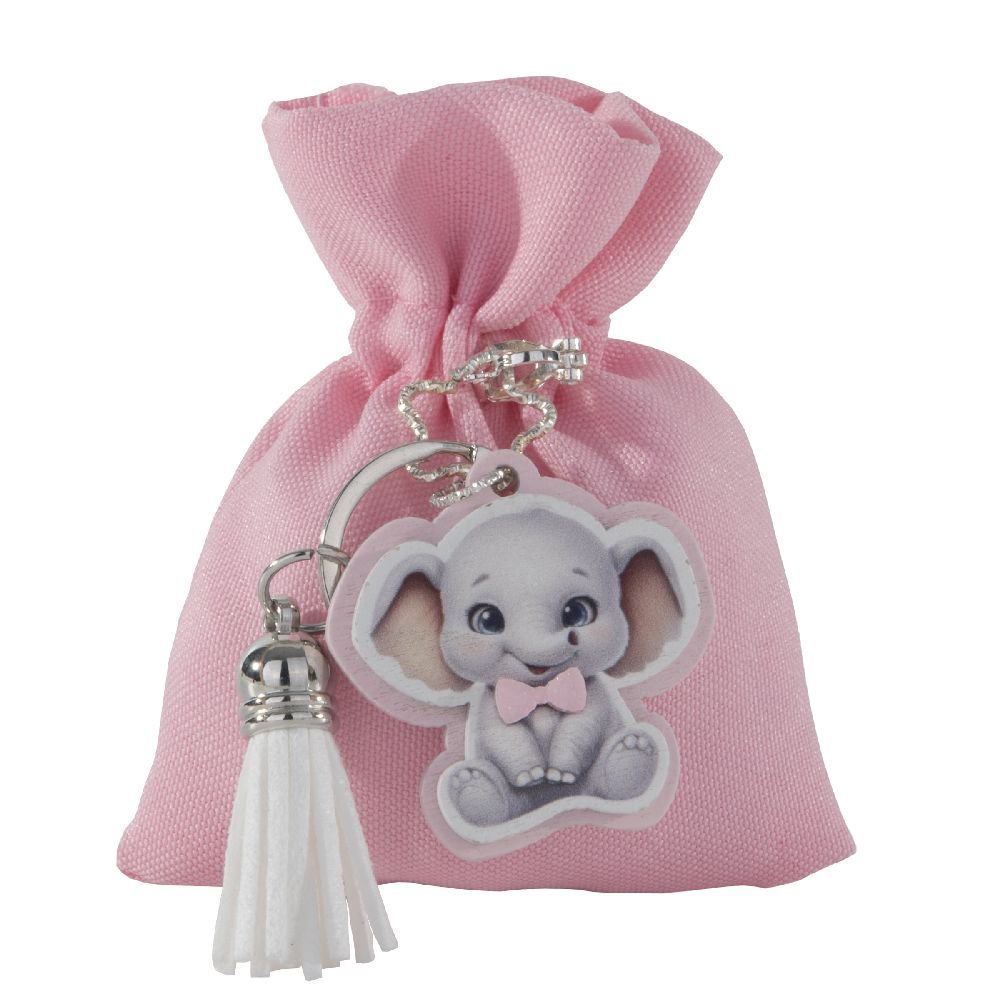 Toys, Sacchetto porta confetti con elefante, rosa