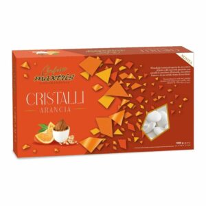 Confetti Maxtris, Ciocomandorla CRISTALLI, arancia
