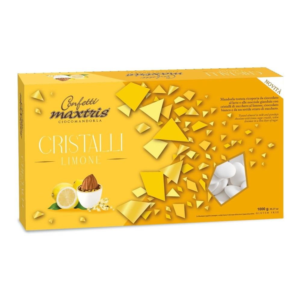 Confetti Maxtris, Ciocomandorla CRISTALLI, limone