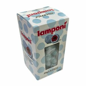 Confetti Maxtris, Lamponì al cioccolato bianco, celeste