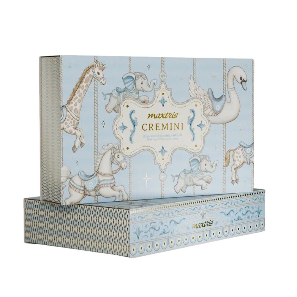 Maxtris, Cremino Baby, scatola regalo, celeste