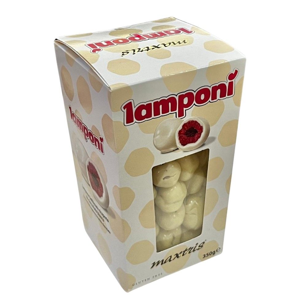 Confetti Maxtris, Lamponì al cioccolato bianco