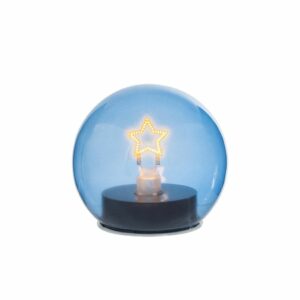 Lampada LED in Vetro Blu con Stellina