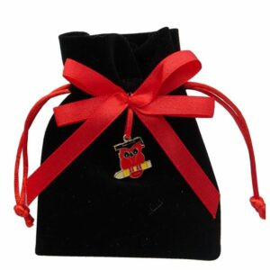 Sacchetto porta confetti con GUFETTO, nero