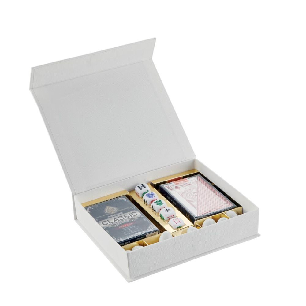 Scatola Box con Carte da gioco e dadi