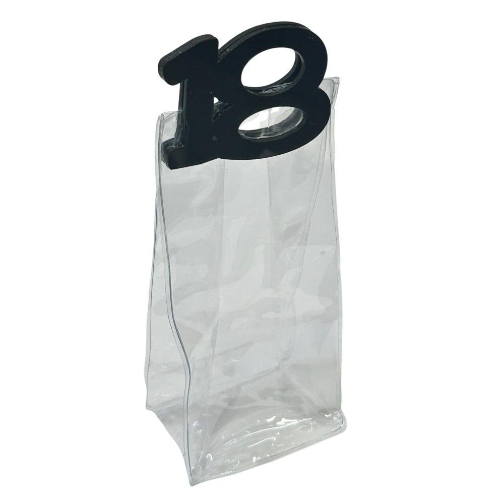 Shopper con manico 18 ANNI, nero